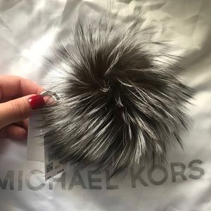 Michael Kors silver Pom Pom
